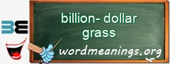 WordMeaning blackboard for billion-dollar grass